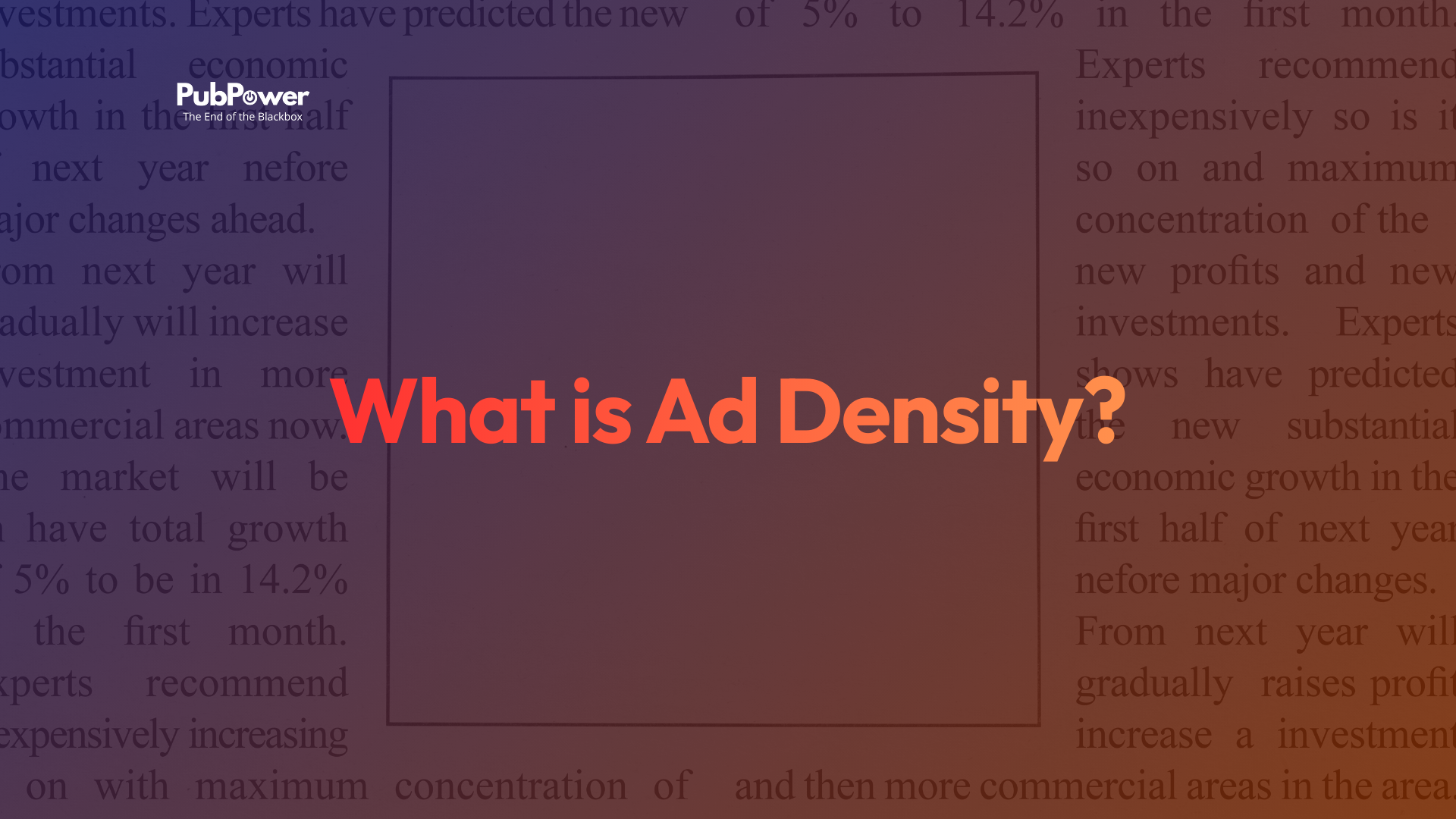 Ad density